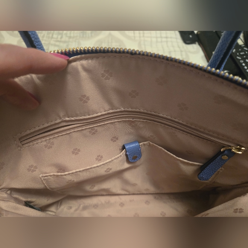 Kate Spade Cornflower Blue Leather Purse - Picture 8 of 10
